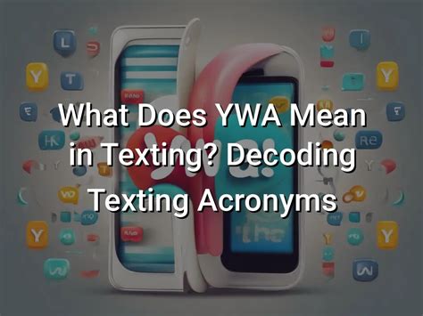 What does ywa mean in a text message - The acronym YWA typically stands for You’re Welcome Anyway. Say someone thanks you for something, but you don’t feel you did much. Instead of a simple …